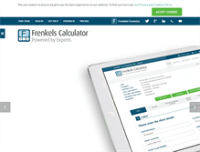 Tablet Screenshot of frenkelscalculator.com